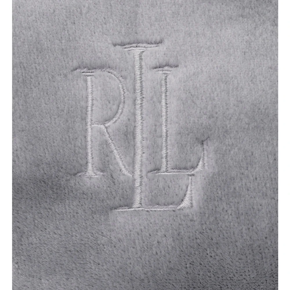 Lauren Ralph Lauren Quiet Gray Micromink King Size Blanket